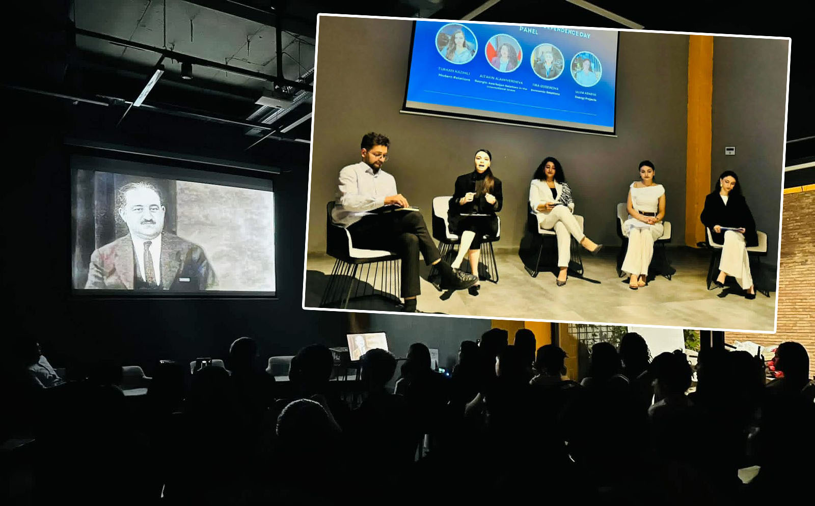 Tbilisidə panel görüş: Müstəqillik Gününə gənclərin baxış bucağı - FOTO