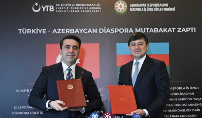 Türkiyə və Azərbaycan arasında diaspor sahəsində əməkdaşlıq memorandumu imzalanıb