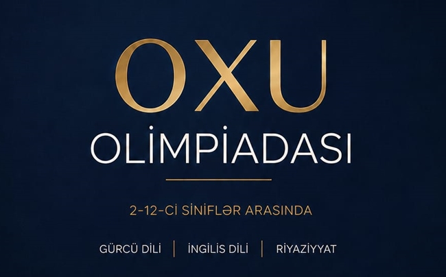Marneulidə məktəblilər üçün “OXU Olimpiadası 2026” keçiriləcək