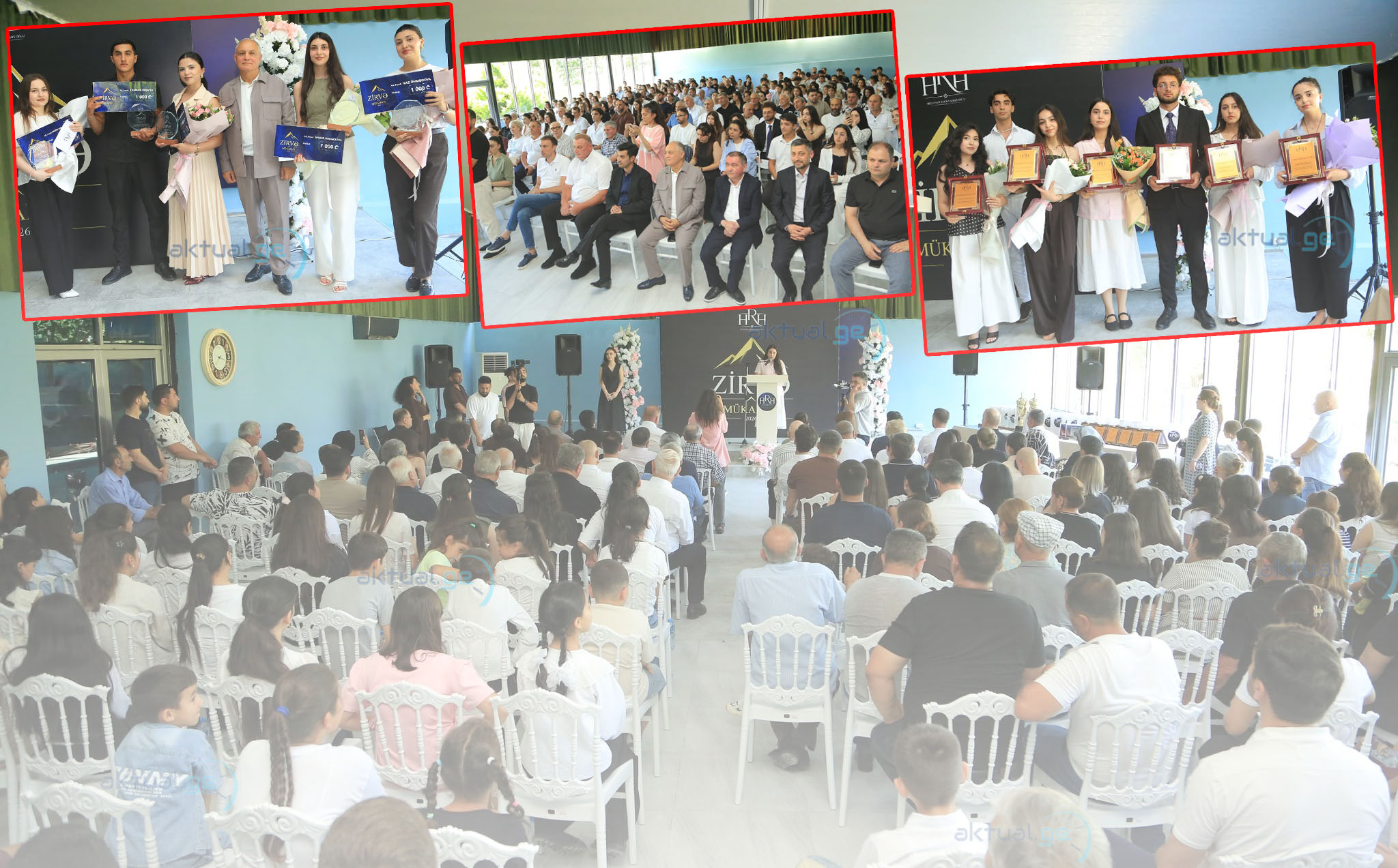 Yuxarı Saral kəndində “Zirvə” Mükafatı təsis edilib | Xeyriyyəçi iş adamı Rəhim Hüseynovdan təhsildə fərqlənən gənclərə mükafat - VİDEO