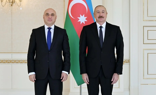 İlham Əliyev Gürcüstanın Azərbaycanda yeni təyin olunmuş səfirini qəbul edib - FOTO